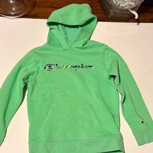 Champion Kids Hoodie in Bright Green